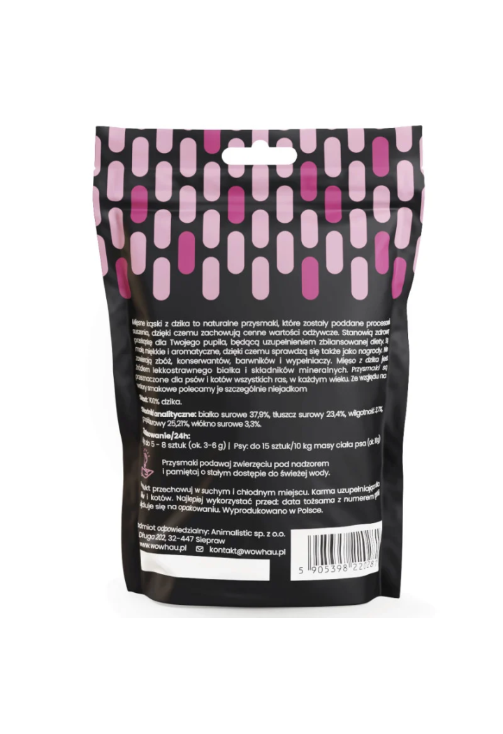 Dapps pentru câine WOW!PETS Mistreț sălbatic îngust 120g