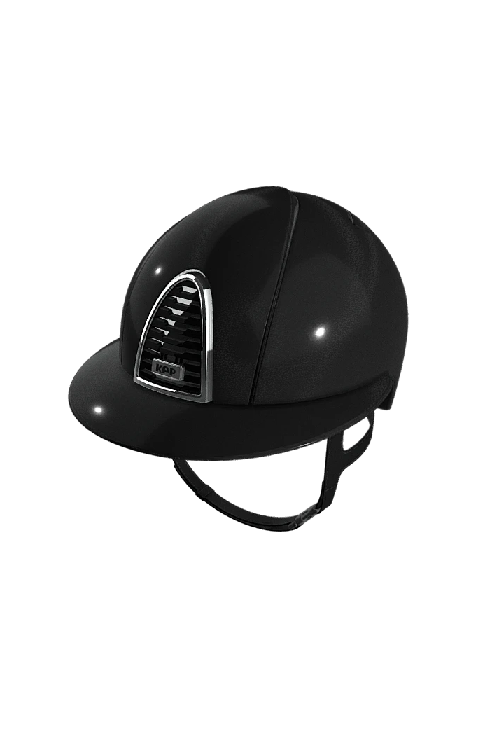 Riding helmet KEP CromoShine 2.0 Black Chrome FramePolop