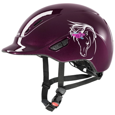 Casco da equitazione UVEX Kidoxx bordello di fiori Shiny XXXS (49-54)