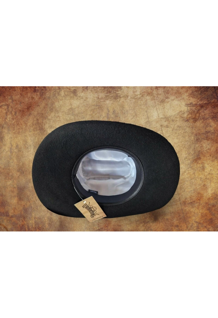 Pălărie de cowboy WILDBILL simțit negru