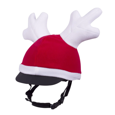 Kappe auf Reithelm QHP ReindeerChristmasHat