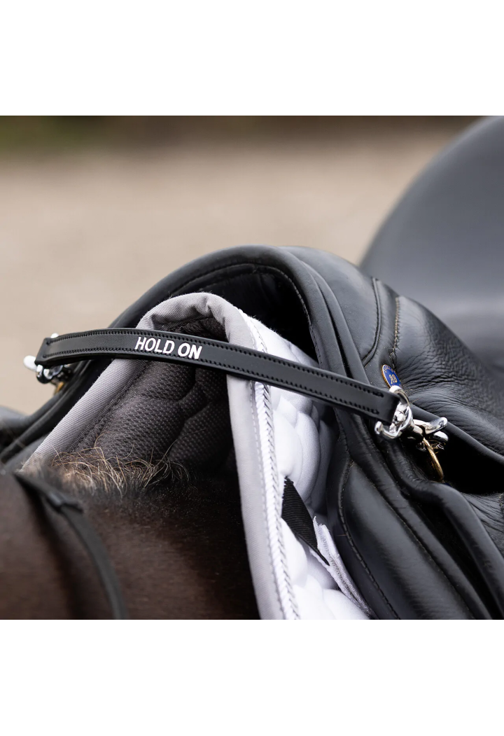 Leather strap for saddles QHP Hold On