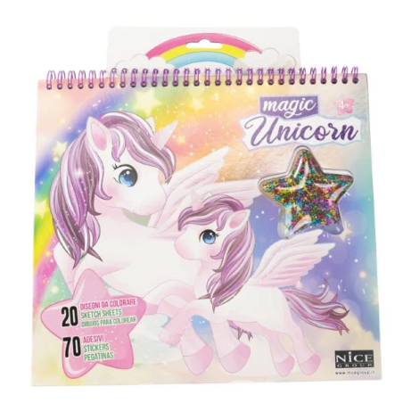 Creative Set NICE Szkicownik Unicorn