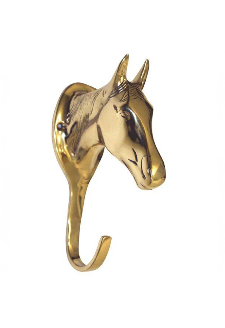 Trensenhalter HKM Horsehead von Messing