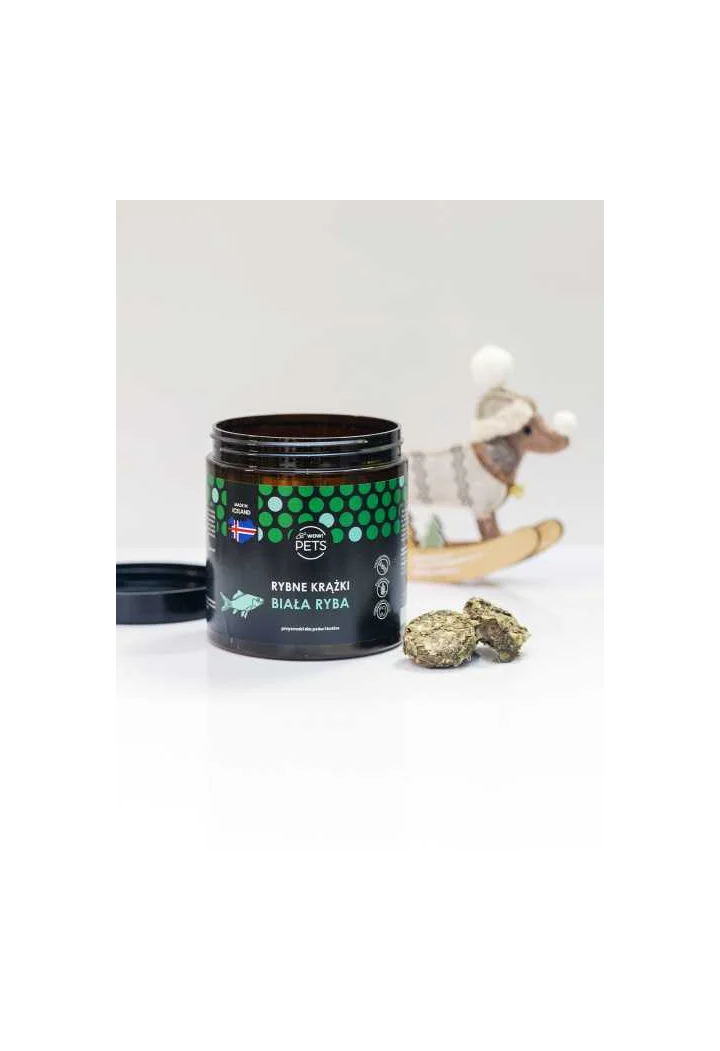 Chutě pro psy a kočky WOW!PETS Rybí puky 200g