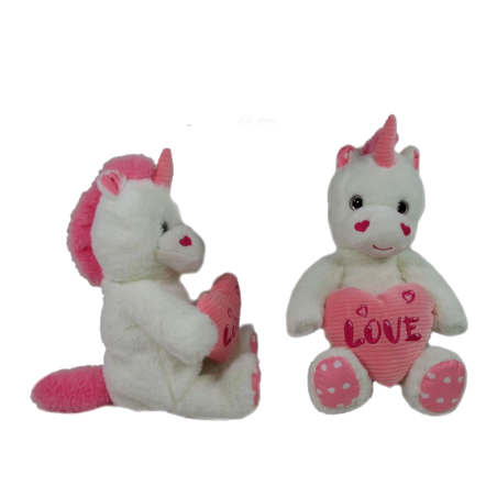 Soft toy SUNDAY unicorn love