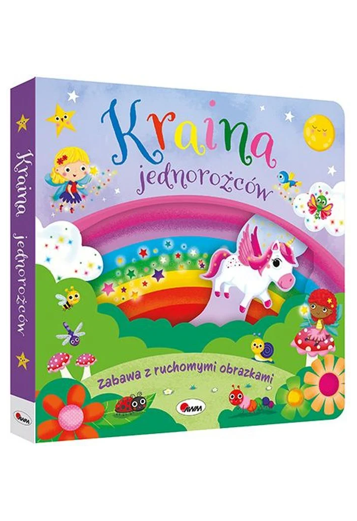 AWM book "Kraina Unicorns" with moving image