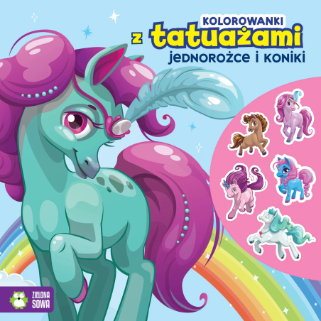 Malba ZIELONA SOWA Unicorns a Koniki + tetování