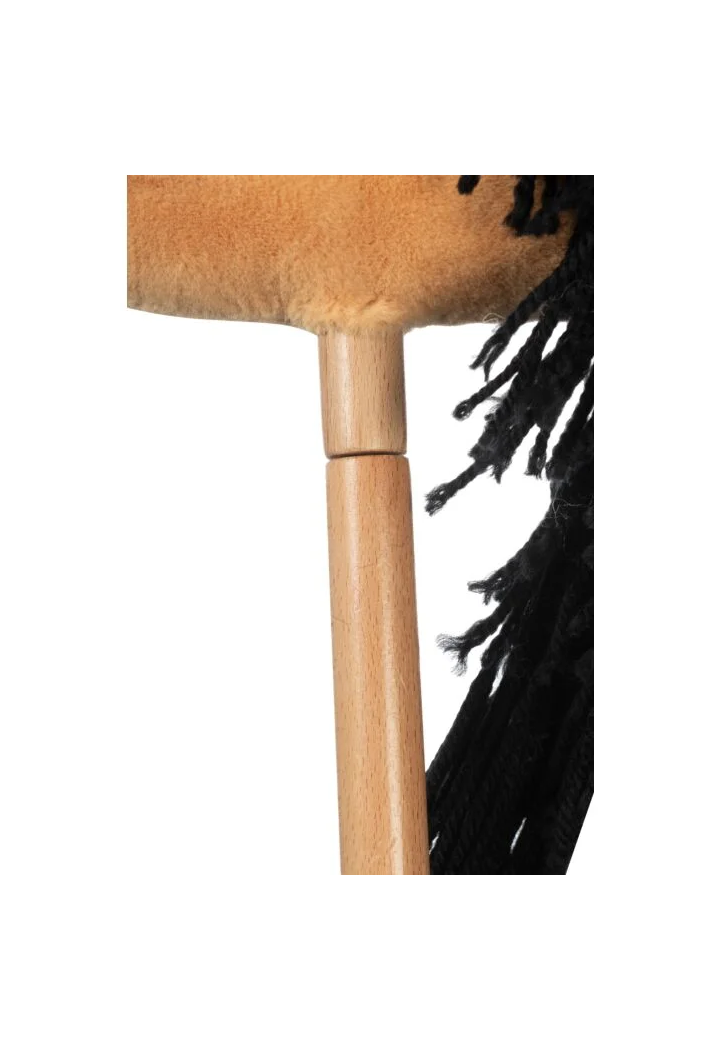 Little horse on the HKM Hobby Horse Premium stick