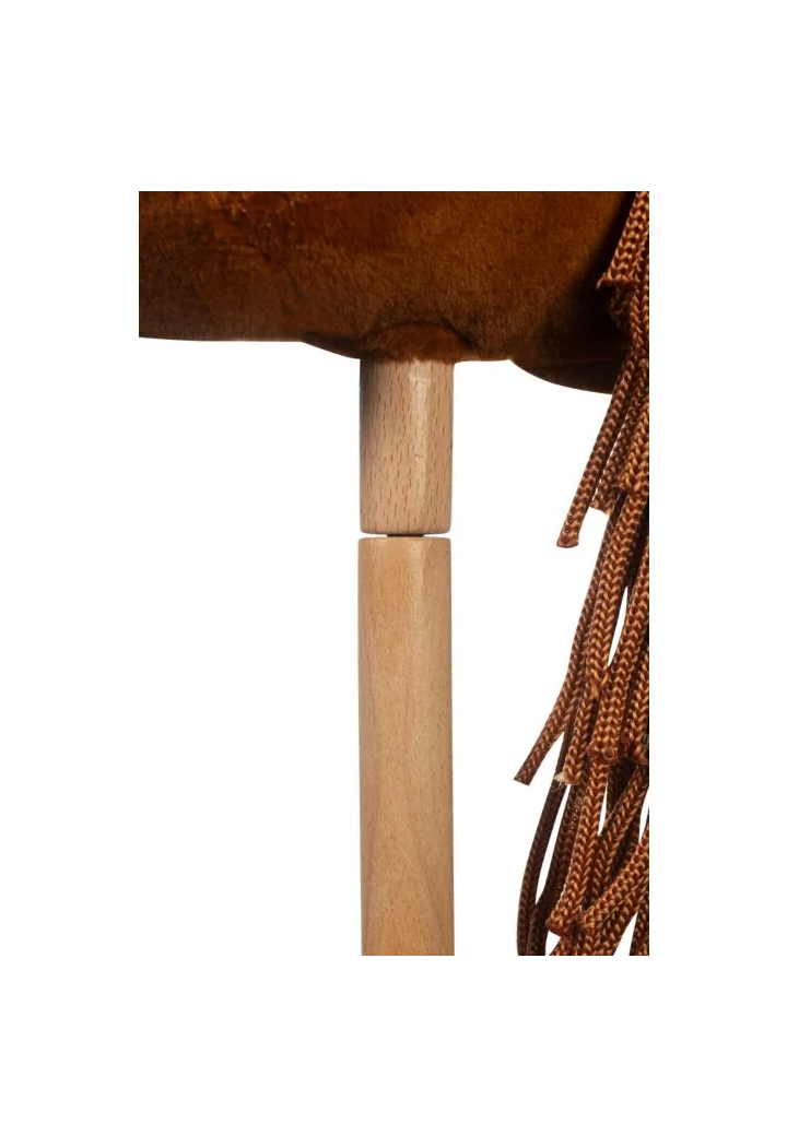 Little horse on the HKM Hobby Horse Premium stick