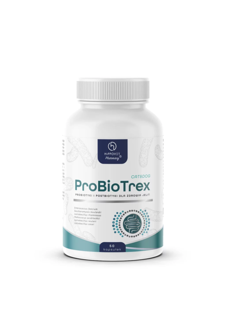 Probiotyk i postbiotyk HIPPOVETPharmacy ProBioTrex Cat&Dog