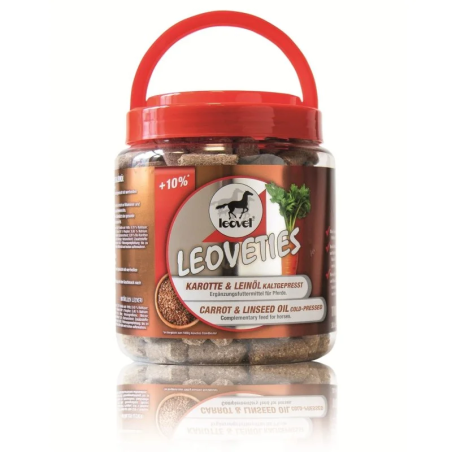 Ein Leckerbissen für Pferde LEOVET 1100g Karotte+len