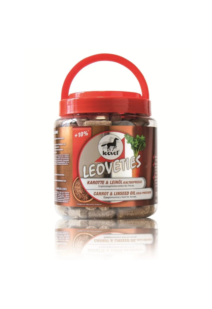 Un tratament pentru cai LEOVET 1100g morcov+len