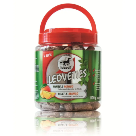 Un trattamento per i cavalli LEOVET 1100g Mint&Mango