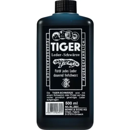 La vernice della pelle e' un fascino. B&E Tiger Leather Black 250ml