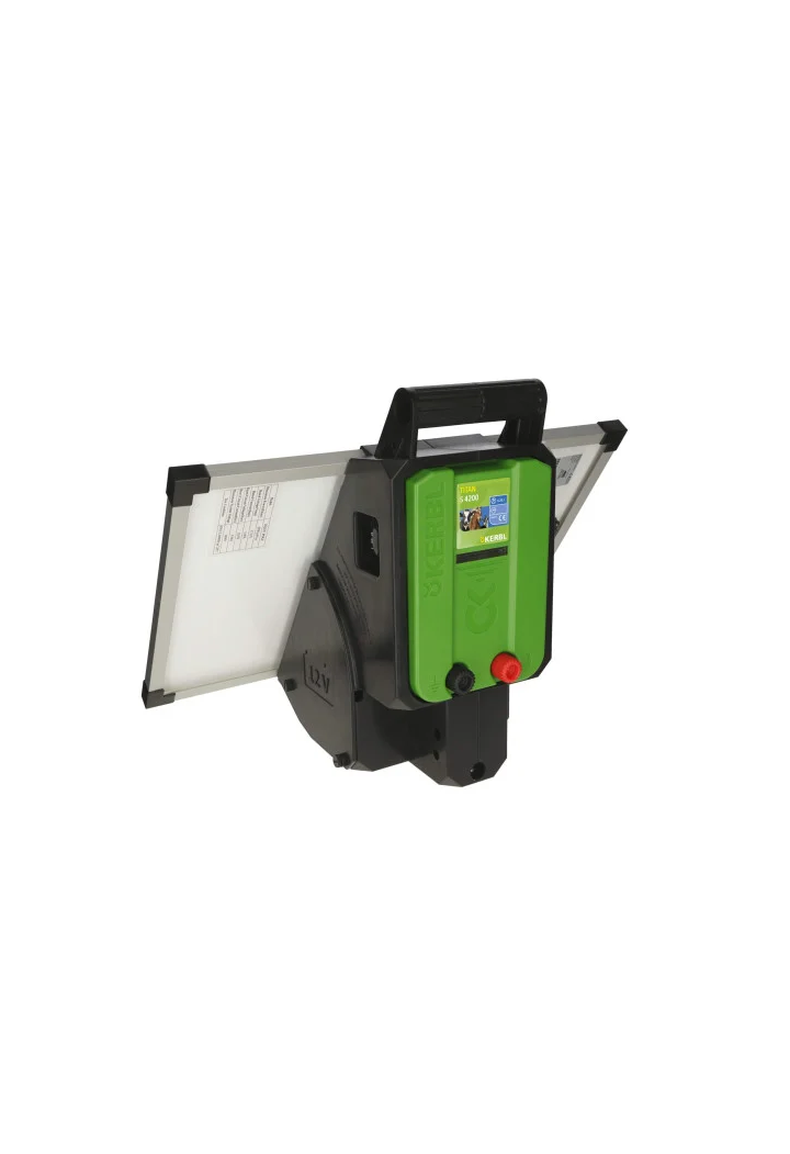 Generator de impulsuri pentru gard electric solar KERBL TITAN S4200 4,2 J