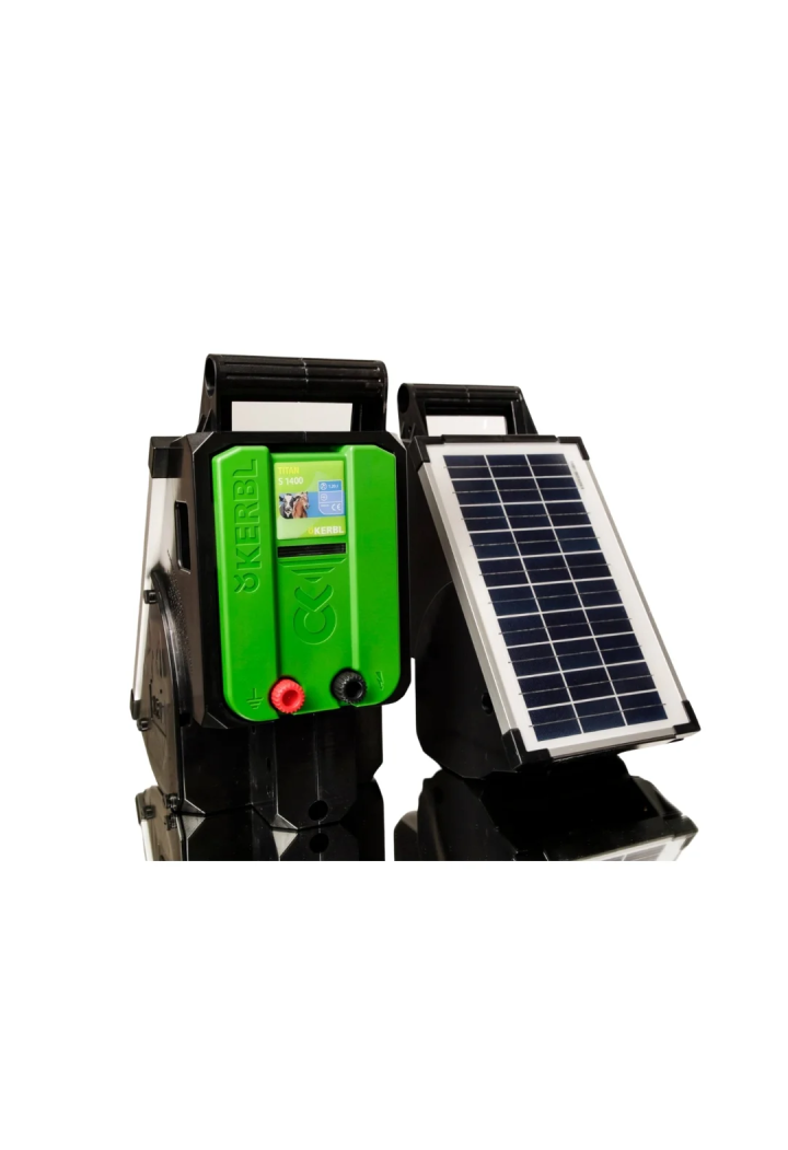 Electric fence energiser solar KERBL TITAN S1400 1,4 J
