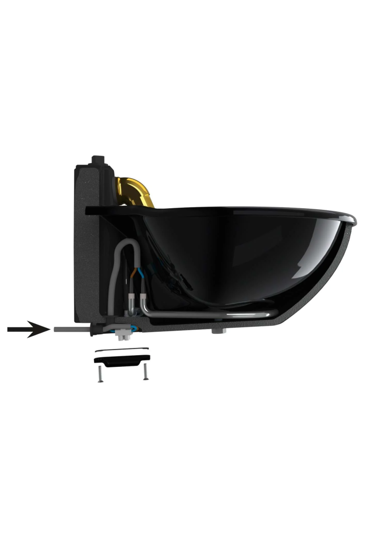 Drinker heated cast iron KERBL H10, 80 W black