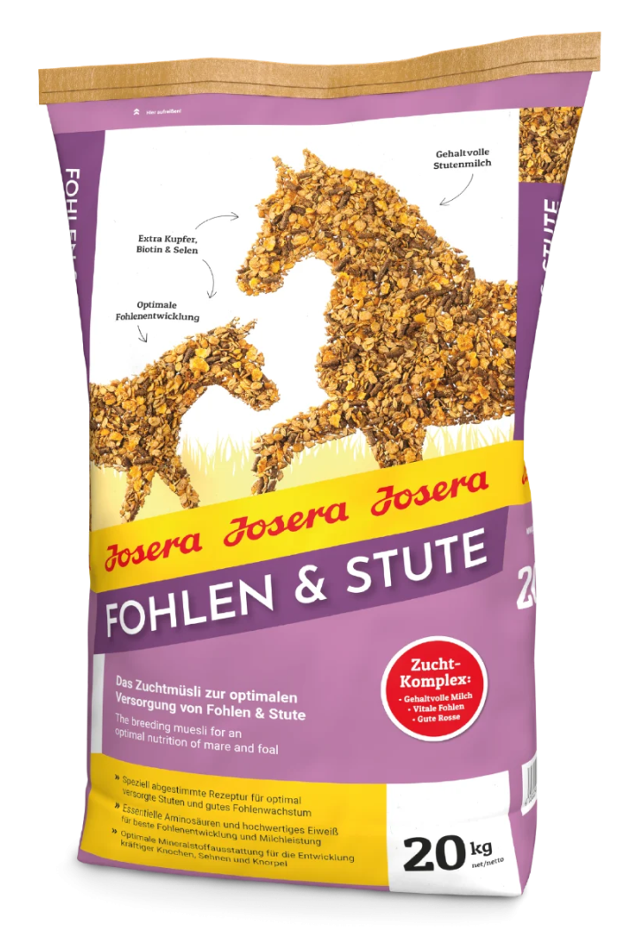 Krmivo klisen a hříbat JOSERA Fohlen & Stute 20kg