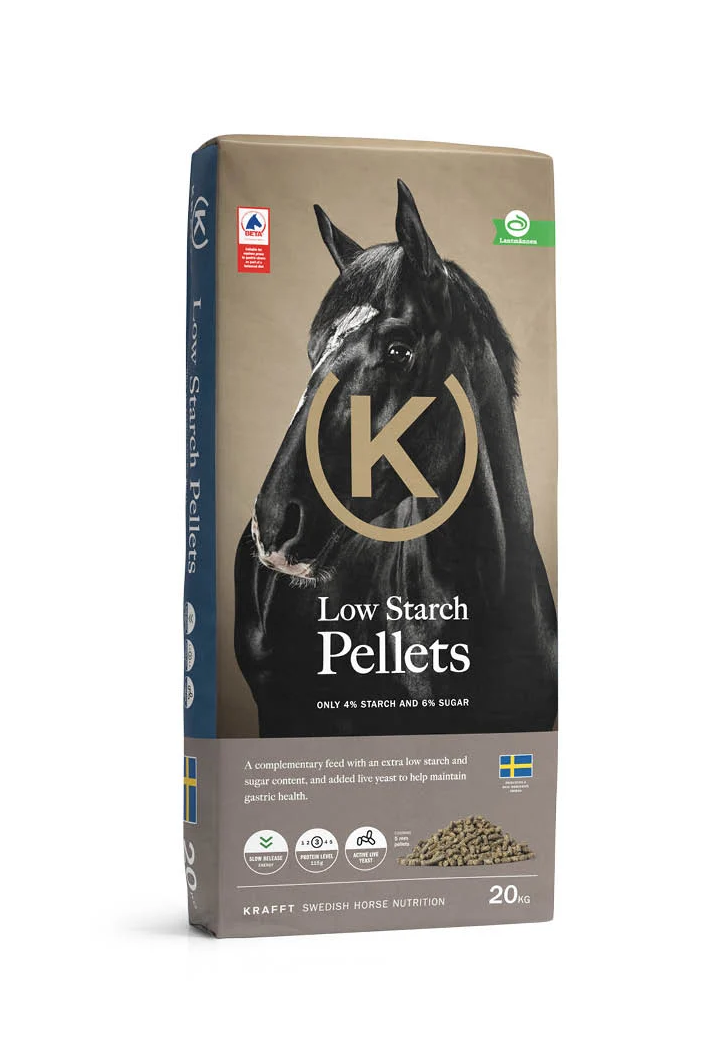 Krmivo pro vředové koně KRAFFT Low Starch Pellets 20kg
