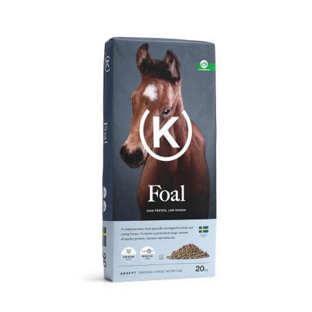 Alimentazione per puleggia KRAFFT Foal granuli 20kg