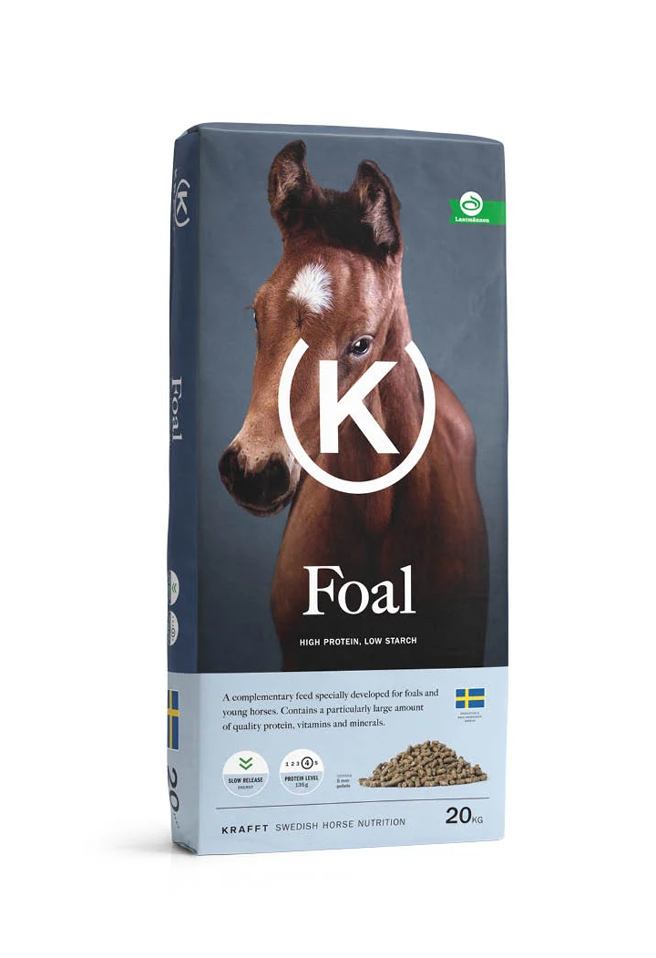 Alimentazione per puleggia KRAFFT Foal granuli 20kg