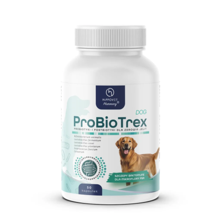 Probiotická HIPPOVETPharmacie ProBioTrex Dog 50 tobolky