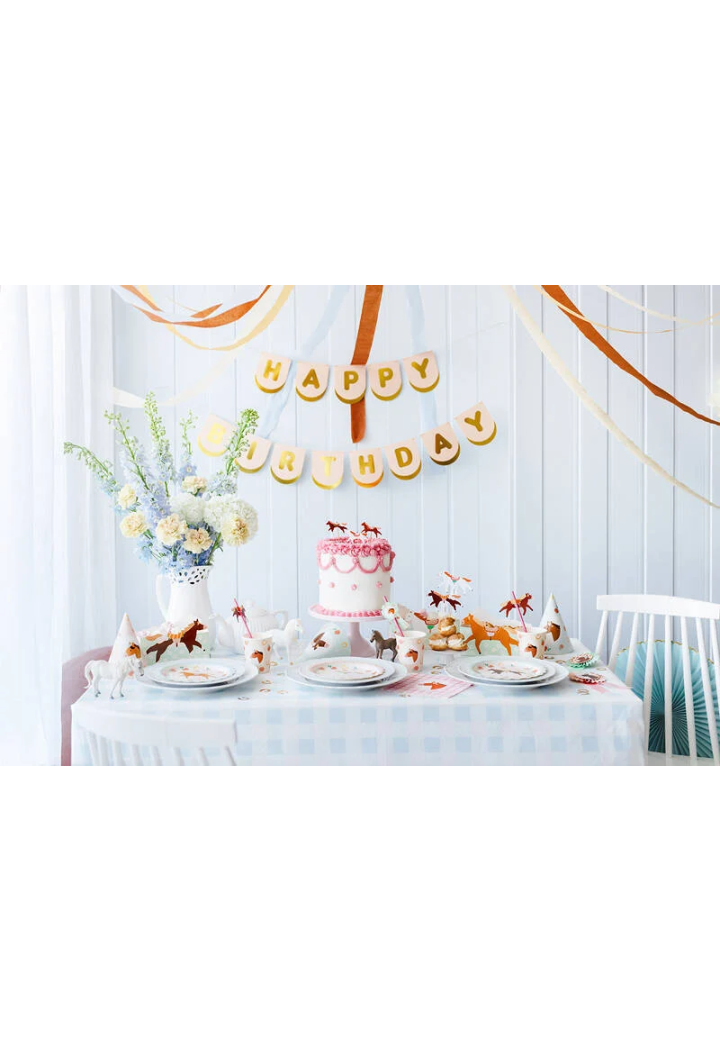 Papírové desky PARTYDECO Koník 6 ks