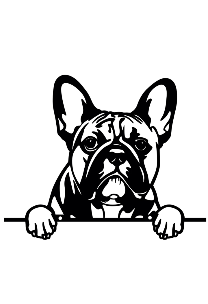 Appendino in metallo DECORMETAL Bulldog 21cm