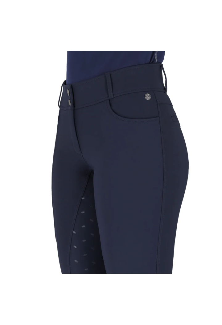 Pantaloni de echitație QHP Lymee 25AW softshell femelă