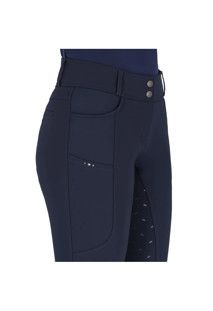 Pantaloni da equitazione QHP Lymee 25AW softshell femmina