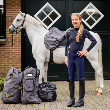 Pantaloni da equitazione QHP Lymee Junior 25AW softshell mł