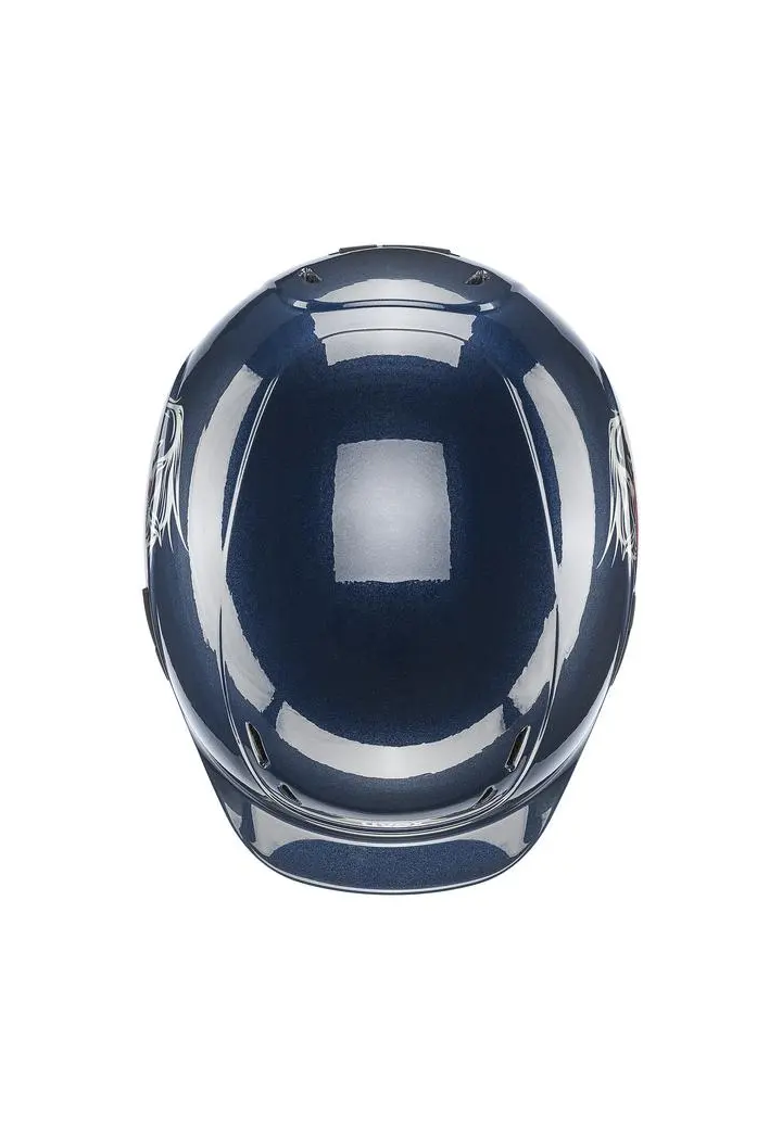 Casco da equitazione UVEX Kidoxx fiore Navy Shiny XXXS (49-54)