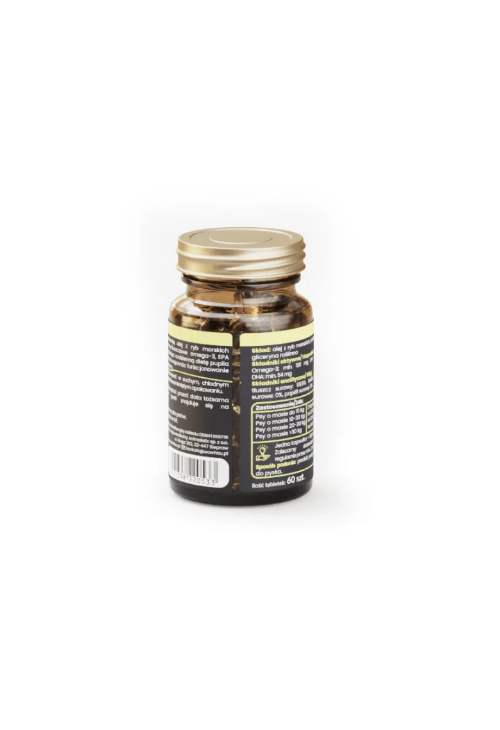 Supplemento per cani WOW!PETS Omega-3 60kap.