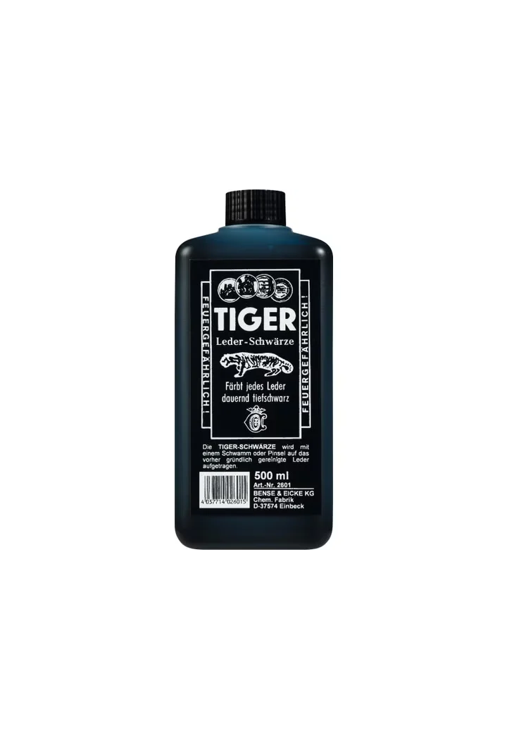 Malen für Leder Zauber. B&E Tiger Leder Schwarz 500ml