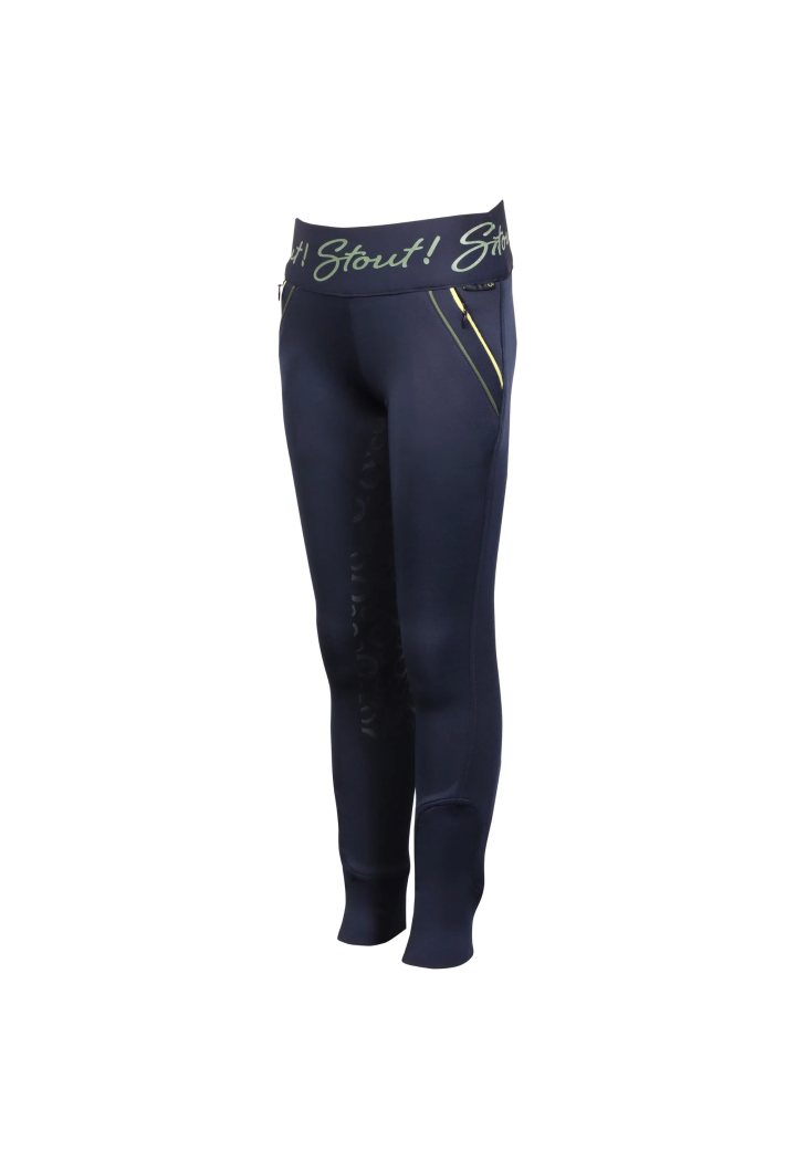 Riding breeches HH Equitys STOUT!Lime 25AW youth