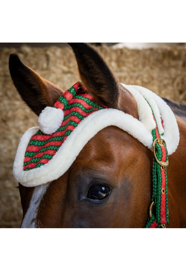 ohlávka + vodítko + čabraky na uši HH Christmas