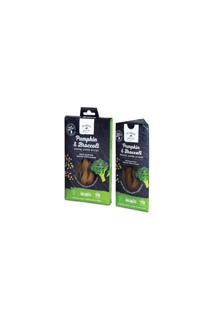 Morsi di cane GO NATIVE Dental zucca/broc 150g