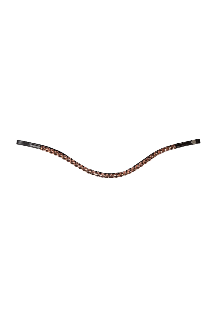 Browband HKM Rosegold Glamour