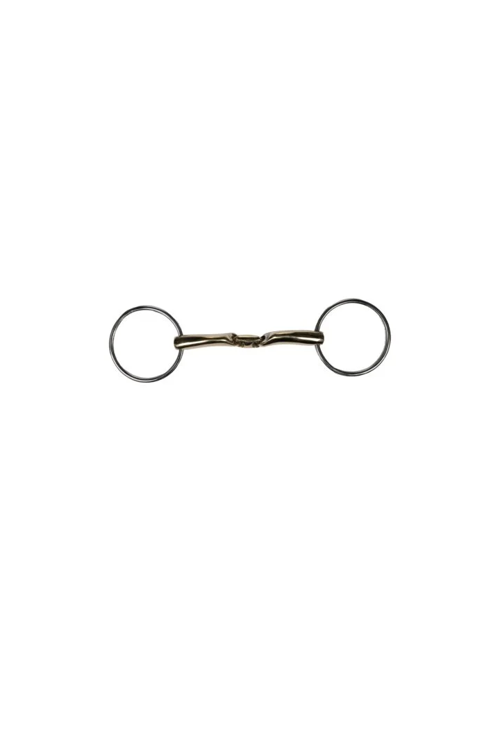 Loose-ring snaffle HKM SoftContact arg full 2*jointed