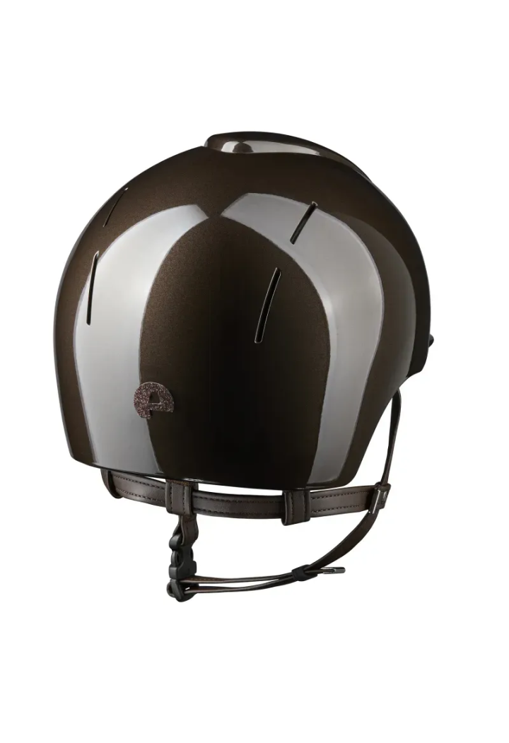 Casco da equitazione KEP Smart Nova Metal Polish S.bro Brown M