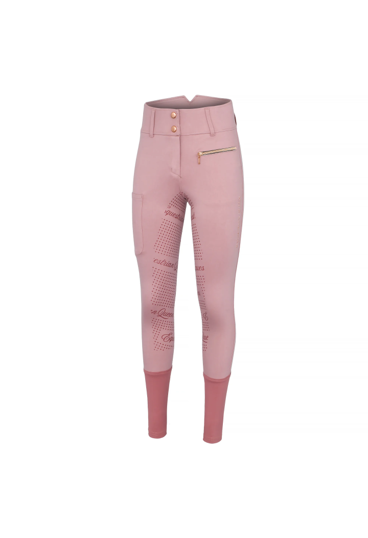 Pantaloni de echitație EQ.QUEEN Redbridge femelă