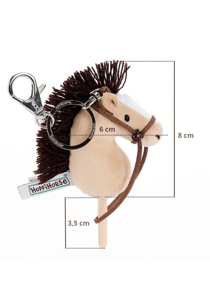 Schlüsselanhänger HoppiHorse HobbyHorse beige 12cm