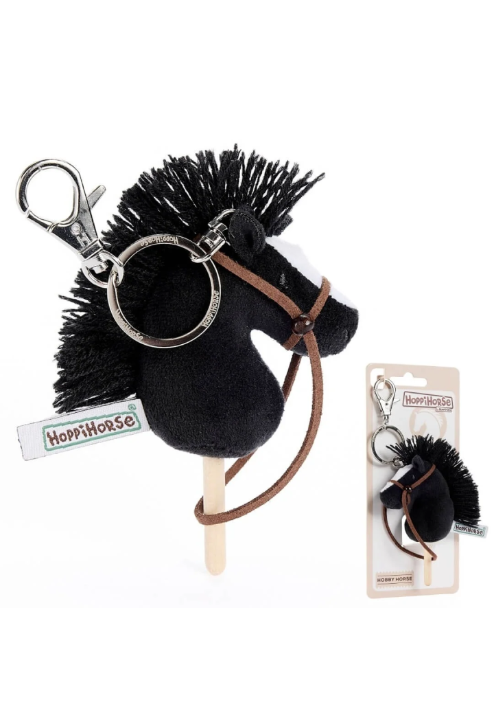 Přívěsek na klíče HoppiHorse HobbyHorse černá 12cm