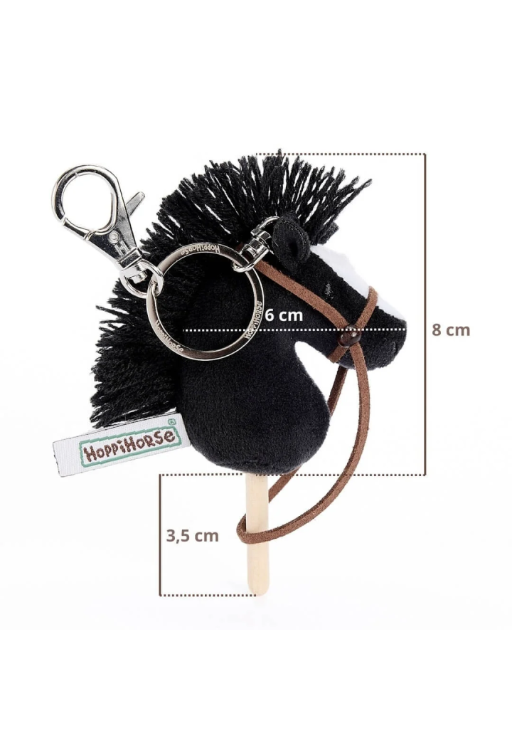 Přívěsek na klíče HoppiHorse HobbyHorse černá 12cm