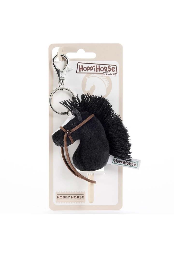 Přívěsek na klíče HoppiHorse HobbyHorse černá 12cm