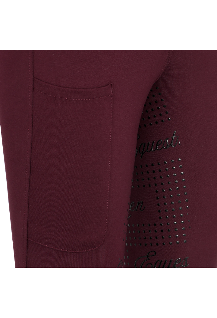 Pantaloni de echitație EQ.QUEEN Redbridge pentru tineret