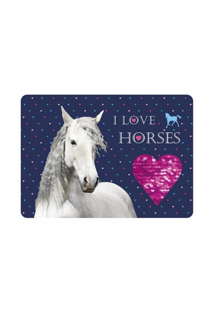 Tischmatte DERFORM I Love Horses 290x400