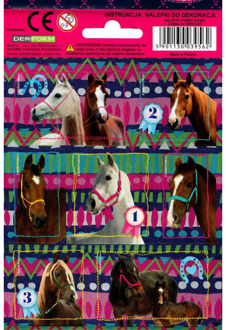 DERFORM I Love Horses Aufkleber