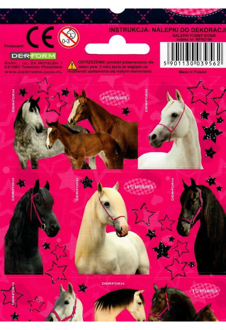 Autocolante DERFORM I Love Horses